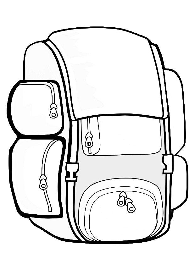 Coloriage sac A  dos